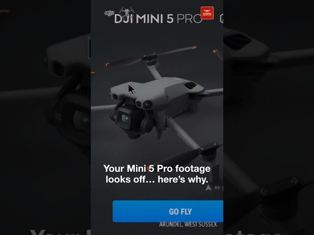Why Your DJI Mini 5 Pro Footage Looks Wrong 😬 #DJIMini5Pro #DroneTips #CameraSettings #cinematic