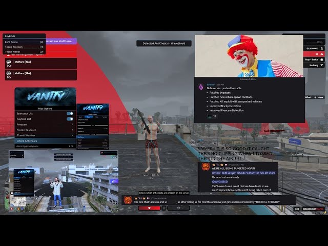 💥 WAVESHIT💥 The Best Fivem Anticheat | vanity menu