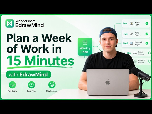 How to Plan Your Week with EdrawMind | Weekly Study & Task Planning Tutorial