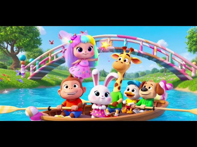 Row Row Row Your Boat 🚣 | Nursery Rhymes and Kids Songs | Funtoons