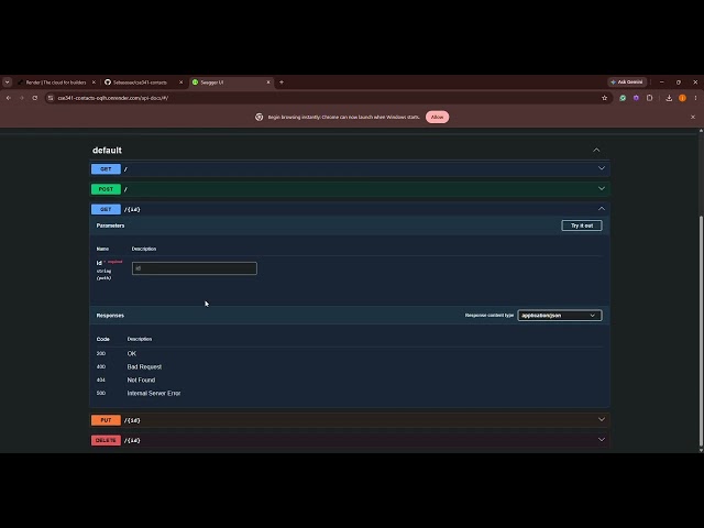 CSE 341 - Contacts API Part 2 - Sebastian Sosa