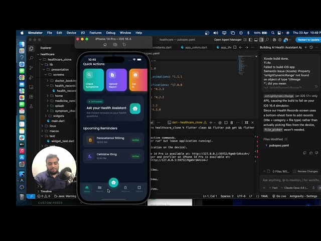 Flutter Advanced Project 🔥 AI Health Assistant App (Full Guide)