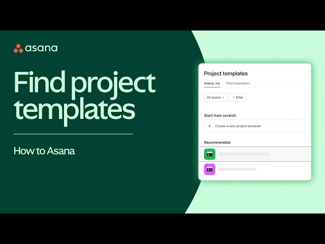 Asana Project Templates: Where to find templates