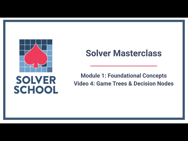 Solver Masterclass | Module 1: Foundational Concepts — Game Trees & Decision Nodes (1.4)
