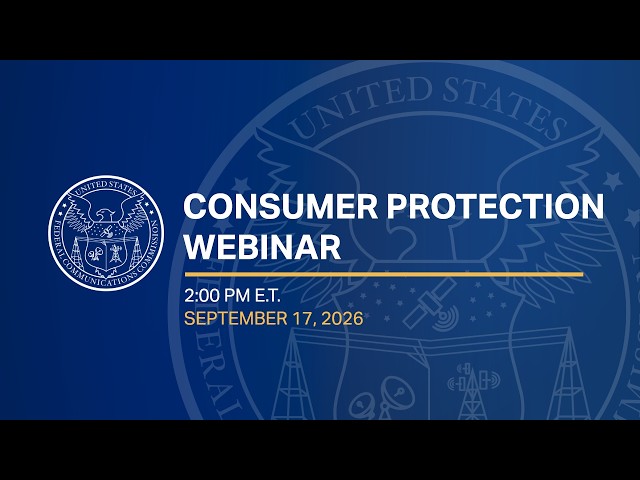 Consumer Protection Webinar