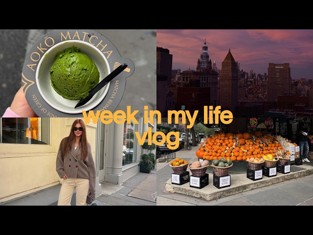 week in my life vlog | fall shopping in NYC, workout classes & cooking