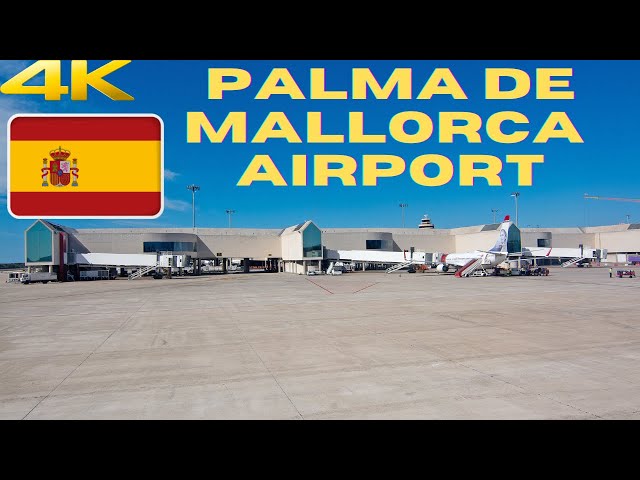 【4K】Palma de Mallorca Airport Walking Tour from Gate to Exit