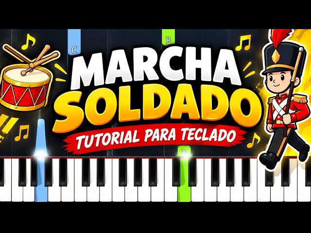 MARCHA SOLDADO – Tutorial no Teclado 🎹