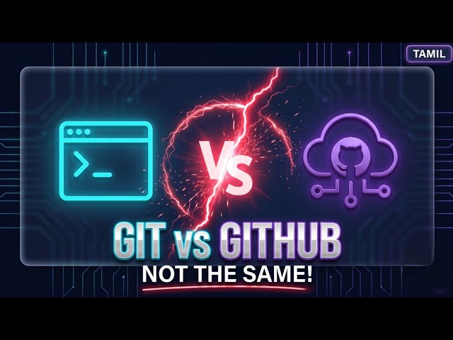 Git vs GitHub Explained in Tamil 💻 | What’s the Difference? | Beginner Guide | Logic Freaks