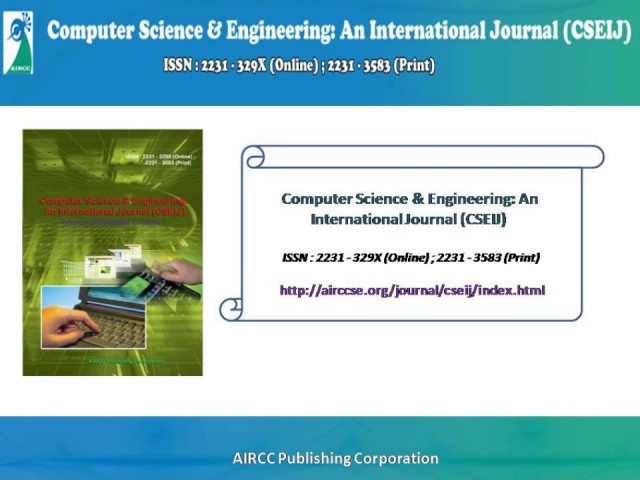 International Journal of Information Technology, Modeling and Computing (IJITMC)