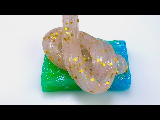 ASMR Slime | Jelly cube slime | Jelly cube slicing | Slime cutting video #24