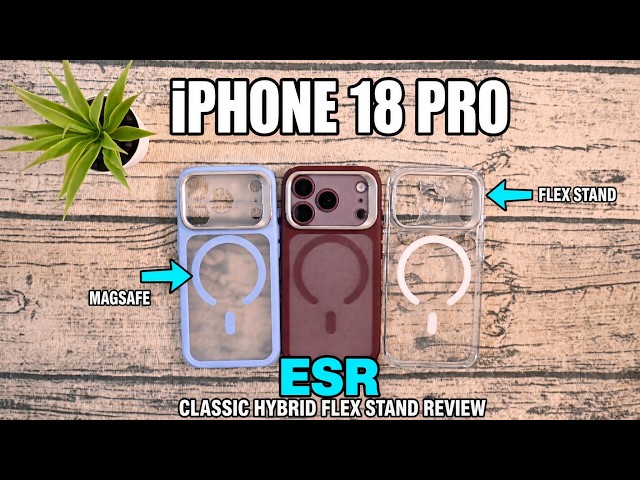 EXCLUSIVE: ESR iPhone 18 Pro Case and Screen Protector REVIEW! // Classic Hybrid with Flex Stand!