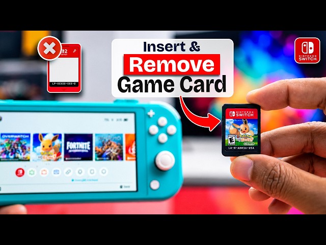 How to Insert A Game Card for your Nintendo Switch Lite