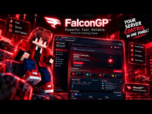 🚀 FalconGP Panel | Next-Generation Minecraft Hosting Panel 🔥 | Full Installation & Setup