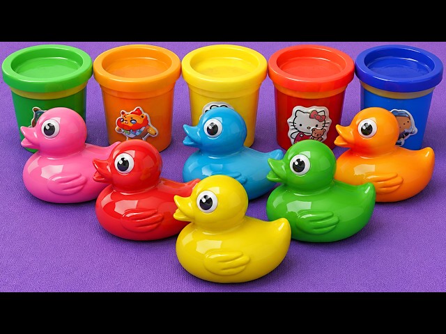Satisfying Video l How to Make Rainbow Bathtubs into Mixing Slime with Glitter Pool Cutting ASMR #16