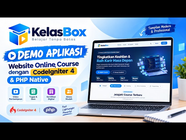 SOURCE CODE KELASBOX - WEBSITE ONLINE COURSE | Pakai Paymente Gateway