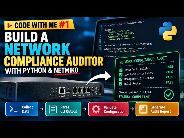 Code With Me #1 | Build a Network Compliance Auditor with Python & Netmiko
