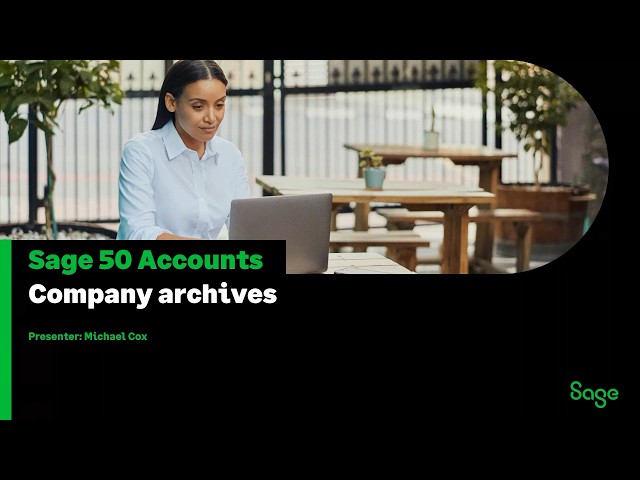 Sage 50 Accounts (UK) - Company Archives