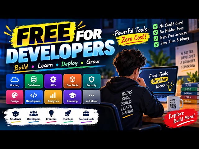 FREE Hosting, APIs, Databases & More! 🚀 | Free-for.dev #freehosting #api #databases #developer