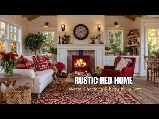 Rustic Red Home Decor | Beautiful Farmhouse Ideas for Small Spaces