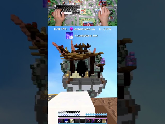 CRAZY SLAB CLUTCH #shorts #viral #gaming #minecraft #minemenclub #pvp #fireballfight