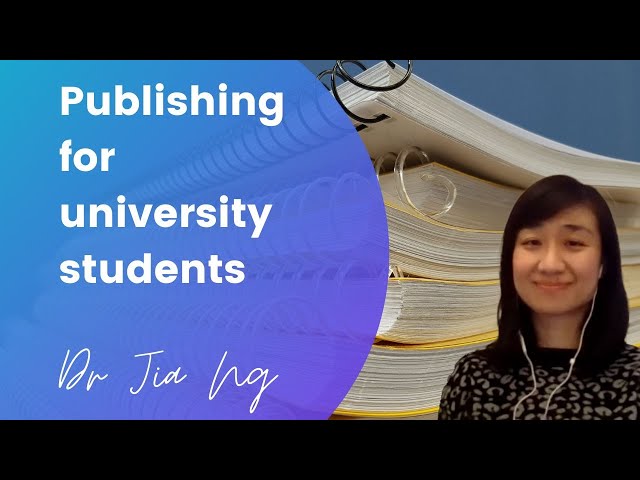 Everything you need to know about academic publishing / Dr Jia from PublishedMD Consulting