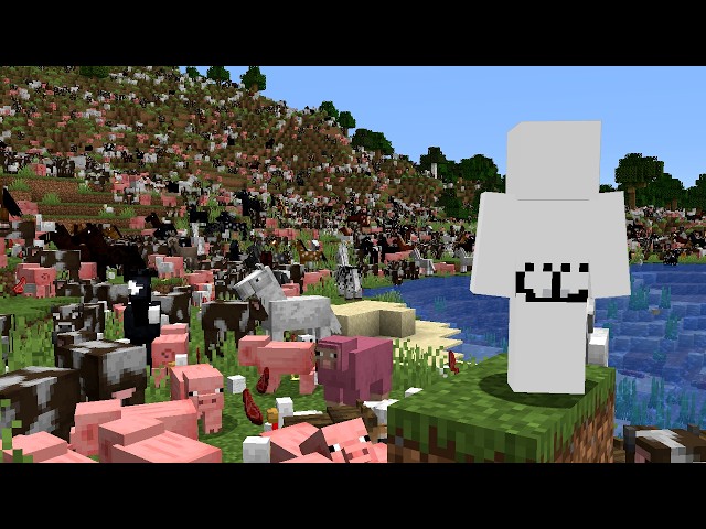 Beating Minecraft With 100x The Spawn Rate