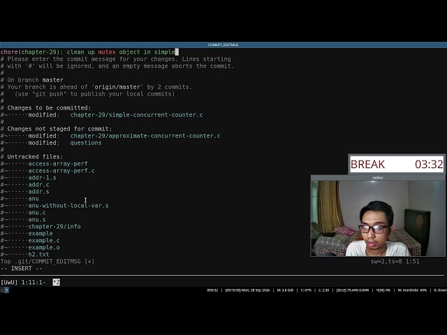 Live study: read along book "Operating Systems: Three Easy Pieces" (Part 208)