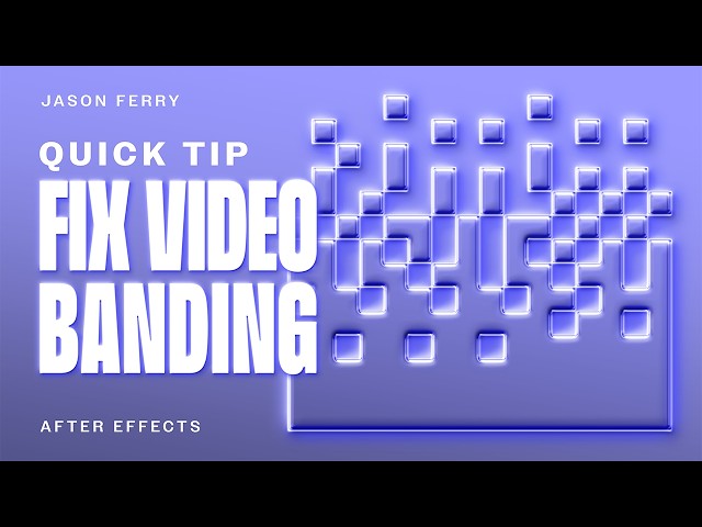 How To Fix Video Banding / Pixilation