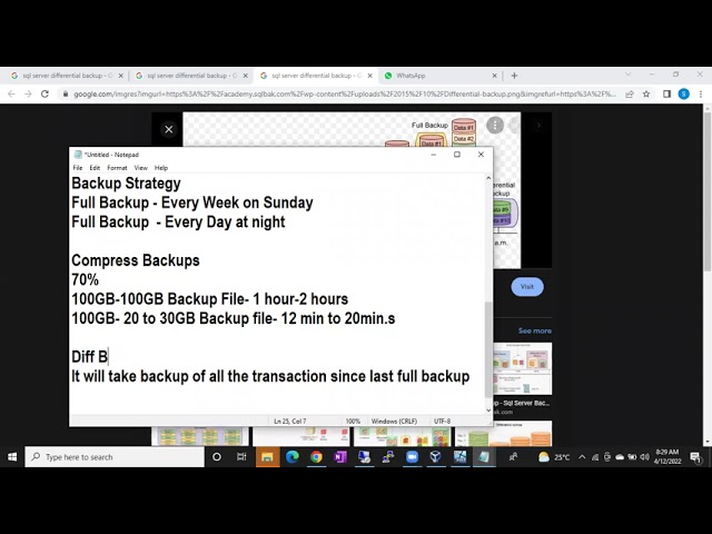 SQL DBA Batch 43 Class 53 Discussion on Backups