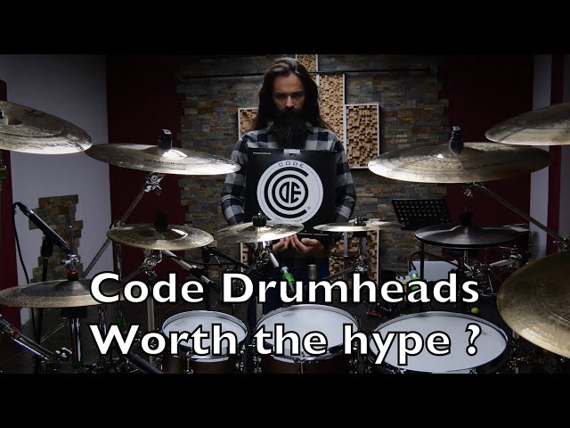 Code Drumheads, worth the hype ? RAW AUDIO DEMO !