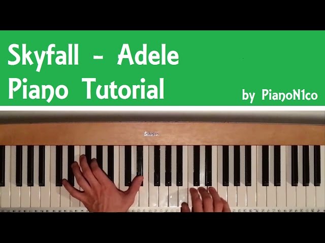 How to play Skyfall by Adele on Piano | James Bond 007 Theme OST - Tutorial [HD]