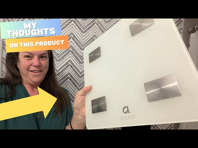 My new bathroom scale makes tracking your health a breeze!
