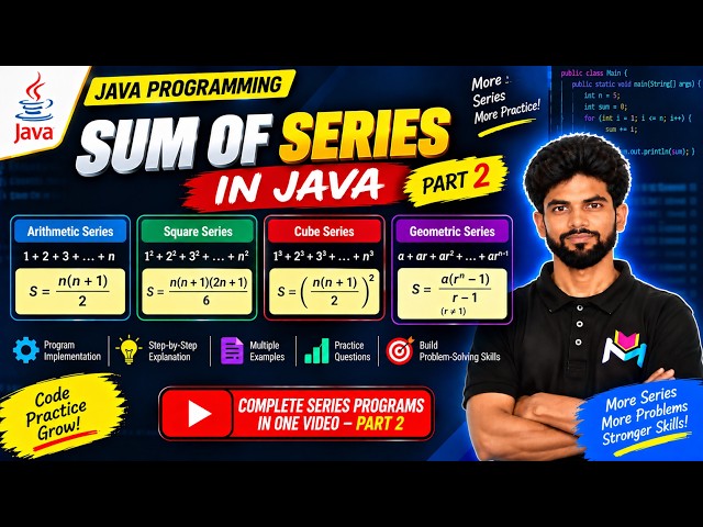 Sum Of Series in Java - Part 2 | Complete Series Program | Master Java Looping | Series In Java