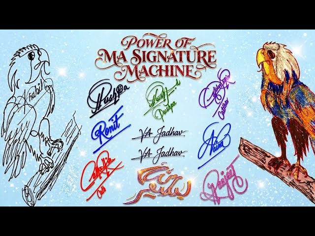 MA Signature Machine#Free Signature Idea#Art#calligraphy#Lettering 