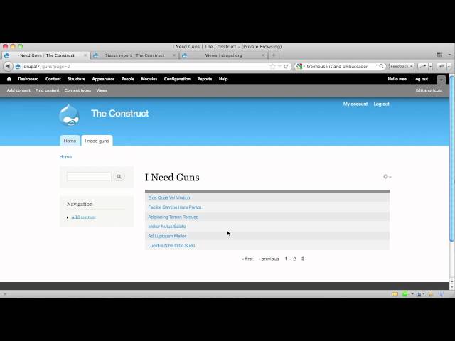 Use Drupal Views to create a Table and a Block