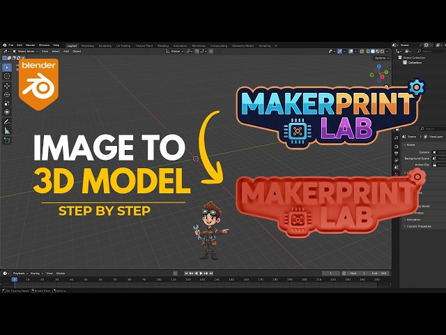 Blender - Convert Any 2D Image to 3D Model - Quick & Easy