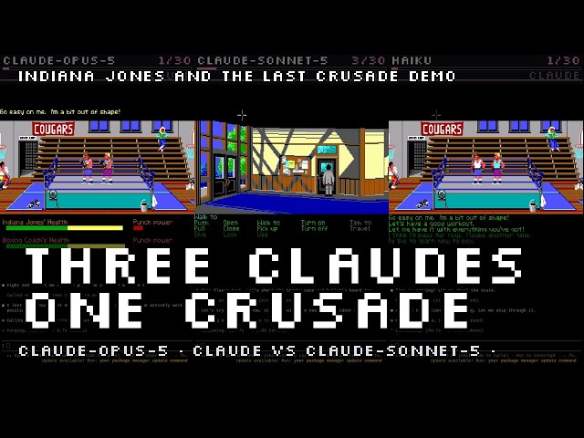 Claude Opus vs Sonnet vs Haiku hunts for the Holy Grail