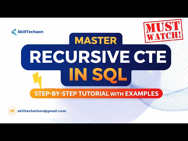 Master Recursive CTE in SQL | Step-by-Step Tutorial with Examples