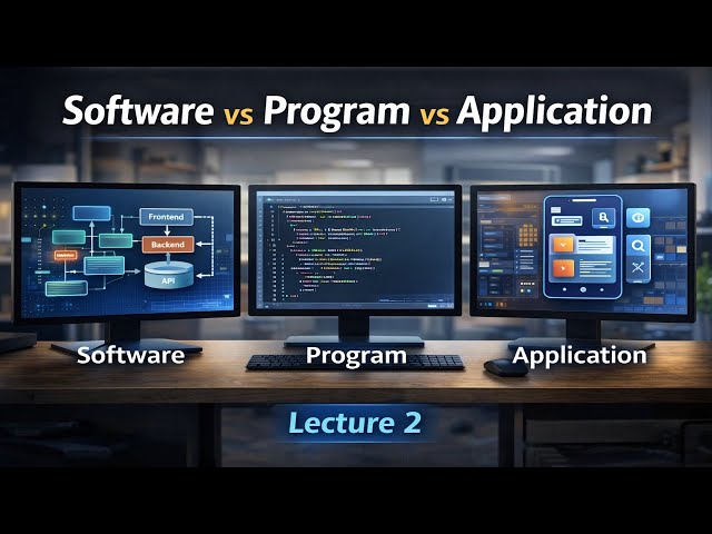 Software Vs. System Vs. Application