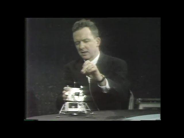 Grumman Engineer Explaining the Lunar Excursion Module (LEM) after Apollo 8