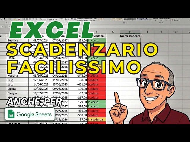 How to create an automated schedule in Excel or Google Sheets