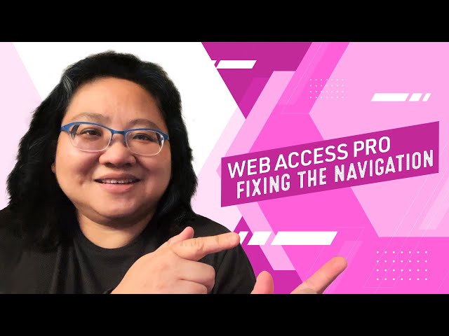 Coding for Beginners: Using Web Access Pro to Fix Our Navigation