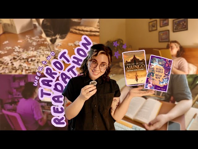 tarot readathon vlog  🔮 ✨ week two vibez