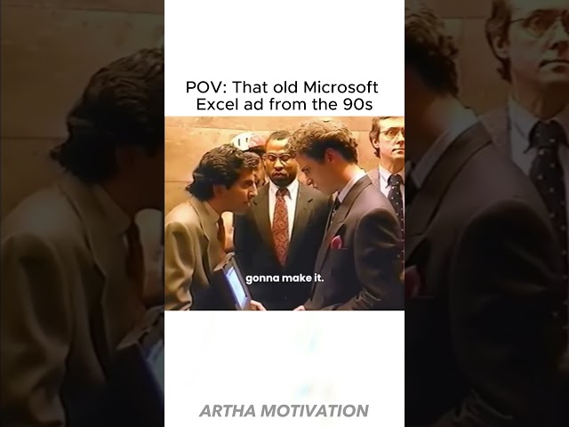 That old Microsoft Excel ad from the 90s #microsoft #success #shorts