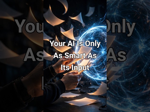 Your AI Is Only As Smart As What You Feed It 🧠 #shorts #tech #viralshorts #ai #coding #trending