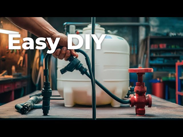 How to install drip irrigation using simple materials