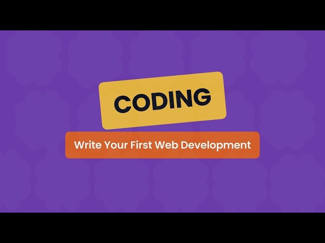 Coding Course 2025 - 2 - Write Your First Web Page