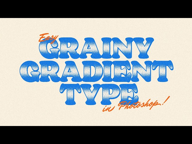 Aesthetic Grainy Gradient Text Effect in Photoshop (Step-by-Step)