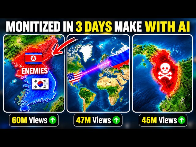 How to Make AI Geography Map Animation Videos for FREE Full Tutorial
